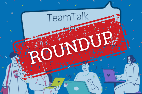 The TeamTalk newsletter title image with "Roundup" stamped across it.