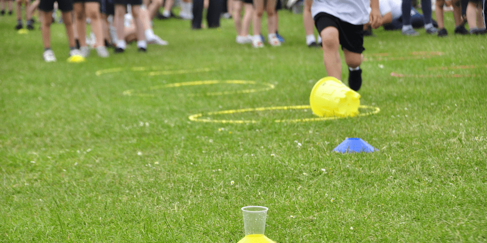 sport volunteering at The Big Help Out with a community sports day